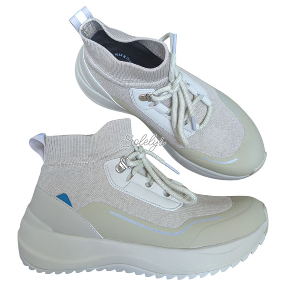 Vessi Stormburst Womens 7 Boreal Green Waterproof High Top Knit Sneaker Boot - Picture 1 of 14